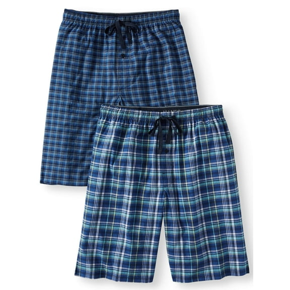 Hanes Big & Tall Men's 2-Pack Woven Stretch Sleep Jam Short