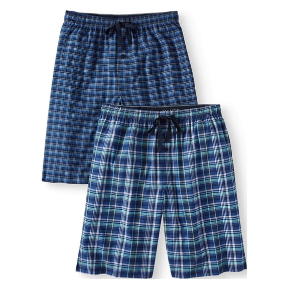 Hanes Men's and Big Men's Stretch Sleep Jam Shorts, 2-Pack, Sizes S-5X