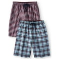 thumbnail image 1 of Hanes Men's 2-pack Stretch Woven Tagless Sleep Short, 1 of 4