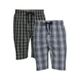 Hanes Men's and Big Men's Stretch Sleep Jam Shorts, 2Pack, Sizes S5X