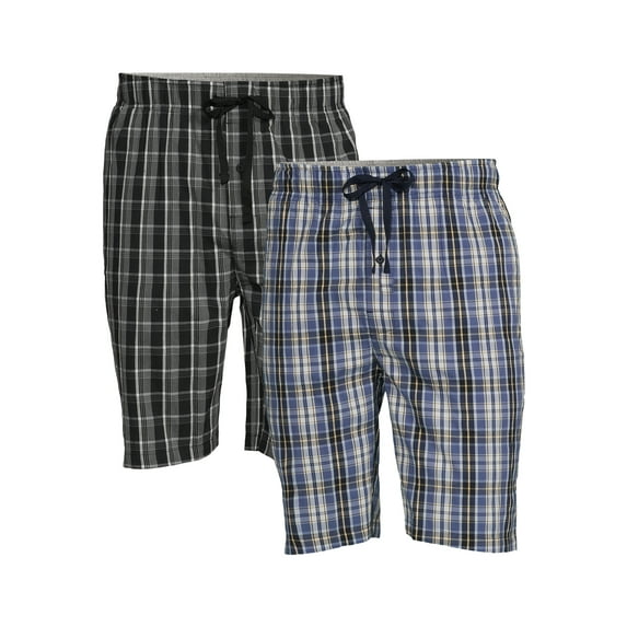 Hanes Men's and Big Men's Stretch Sleep Jam Shorts, 2-Pack, Sizes S-5X