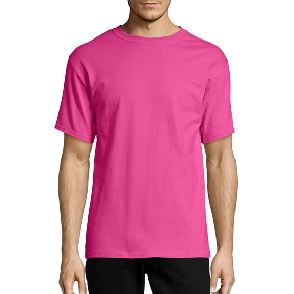 Hanes Men's and Big Men's Tagless Short Sleeve Tee, Up To Size 6XL