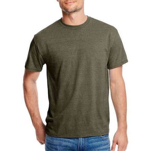 Hanes Men's and Big Men's Triblend Short Sleeve Tee, Up To Size 3XL