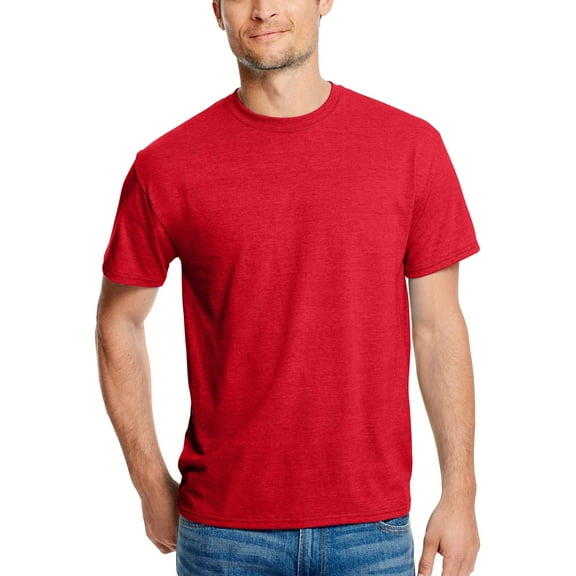Hanes Men's and Big Men's Triblend Short Sleeve Tee, Up To Size 3XL