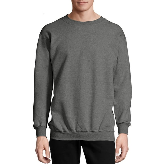 Hanes Men's and Big Men's Ultimate Cotton Heavyweight Fleece Sweatshirt, up to Size 3XL