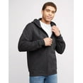 thumbnail image 1 of Hanes Ultimate Men's Full-Zip Heavyweight Fleece Hoodie Charcoal Heather S, 1 of 10