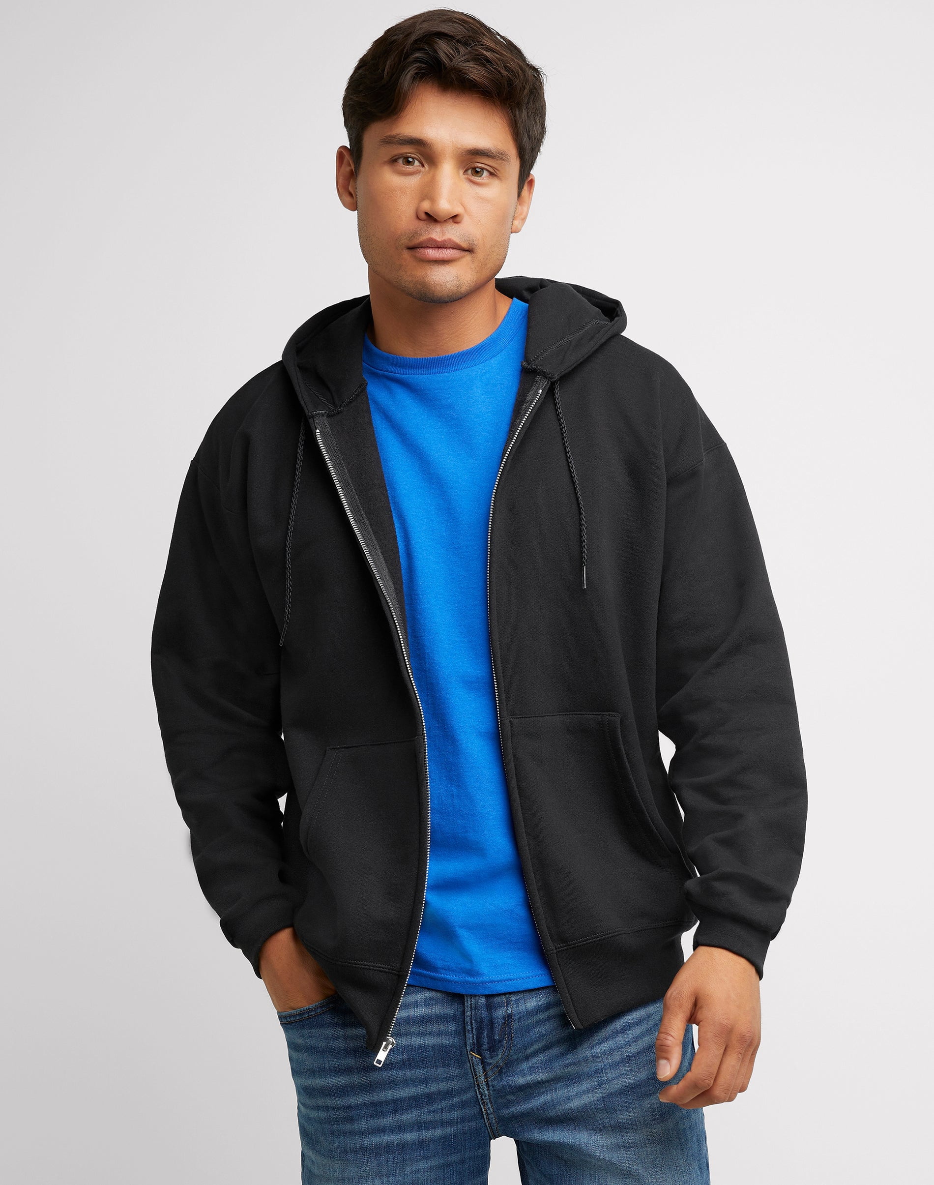Ultimate Men's Full-Zip Heavyweight Fleece Hoodie Black XL