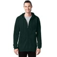 thumbnail image 1 of Hanes Ultimate Men's Full-Zip Heavyweight Fleece Hoodie Deep Forest S, 1 of 4