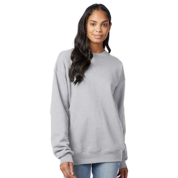 Hanes Ultimate Men's Heavyweight Fleece Crewneck Sweatshirt Light Steel S