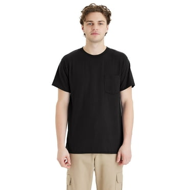 Hanes Workwear X-Temp Men's Pocket T-Shirt, 2-Pack Black S