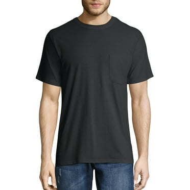 Hanes Men's and Big Men's Workwear Short Sleeve Pocket Tee (2-pack), Up To Size 4XL