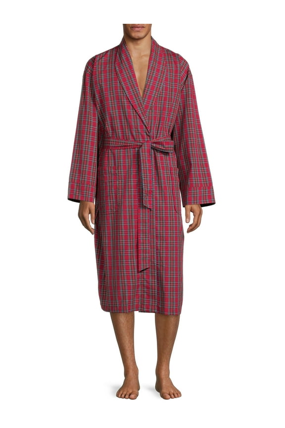 Men's and Big Men's Woven Shawl Pajama Robe