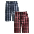 Hanes Men's and Big Men's Woven Stretch Sleep Jam Shorts, 2Pack