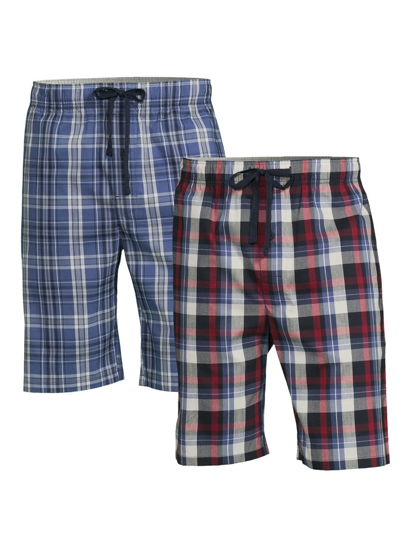 Hanes, Men's and Big Men's Woven Sleep Shorts, 2XL, Blue - Walmart.com