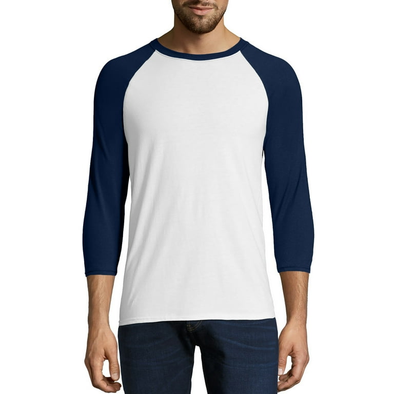 Hanes Men s and Big Men s X Temp Baseball Raglan Tee Up To Size 3XL