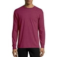 thumbnail image 1 of Hanes Men's and Big Men's X-Temp Lightweight Long Sleeve T-Shirt, Up To Size 3XL, 1 of 5