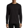 thumbnail image 1 of Hanes Men's and Big Men's X-Temp Lightweight Long Sleeve T-Shirt, Up To Size 3XL, 1 of 5