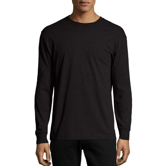 Hanes Men's and Big Men's X-Temp Lightweight Long Sleeve T-Shirt, Up To Size 3XL