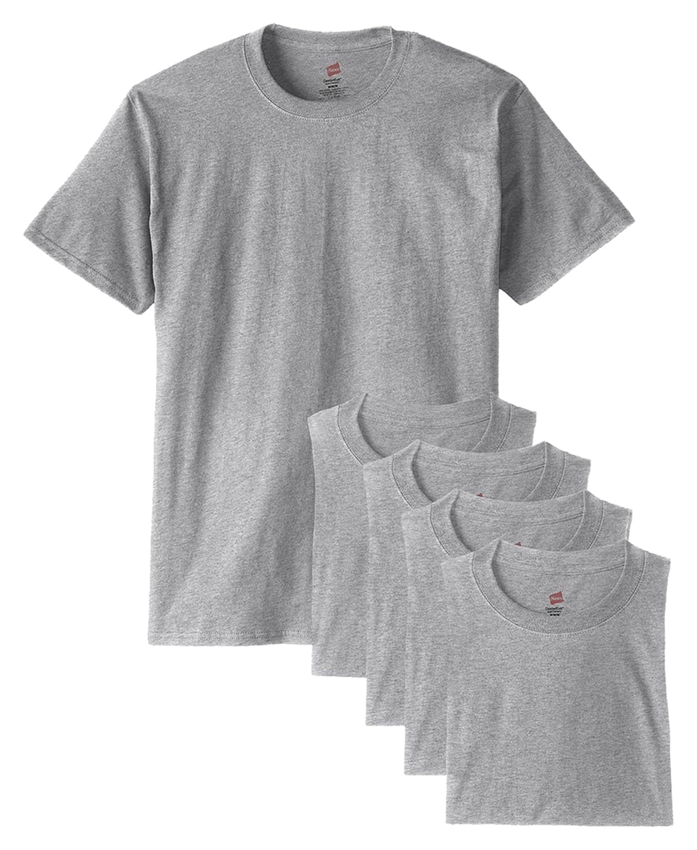 Hanes Mens 52 Oz Comfortsoft Cotton T Shirt5280 Pack Of 5 