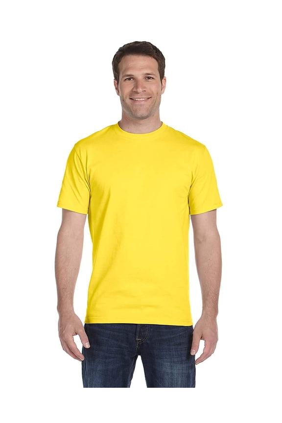 Mens 5.2 oz HEAVYWEIGHT Short Sleeve T-shirt (Pack of 3) 3 Yellow