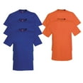 thumbnail image 1 of Hanes Mens 5.2 oz HEAVYWEIGHT Short Sleeve T-shirt (Pack of 5) (2 Orange / 3 Deep Royal), 1 of 1