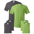 thumbnail image 1 of Hanes Mens 5.2 oz HEAVYWEIGHT Short Sleeve T-shirt (Pack of 6) (3 Smoke Gray / 3 Lime), 1 of 1