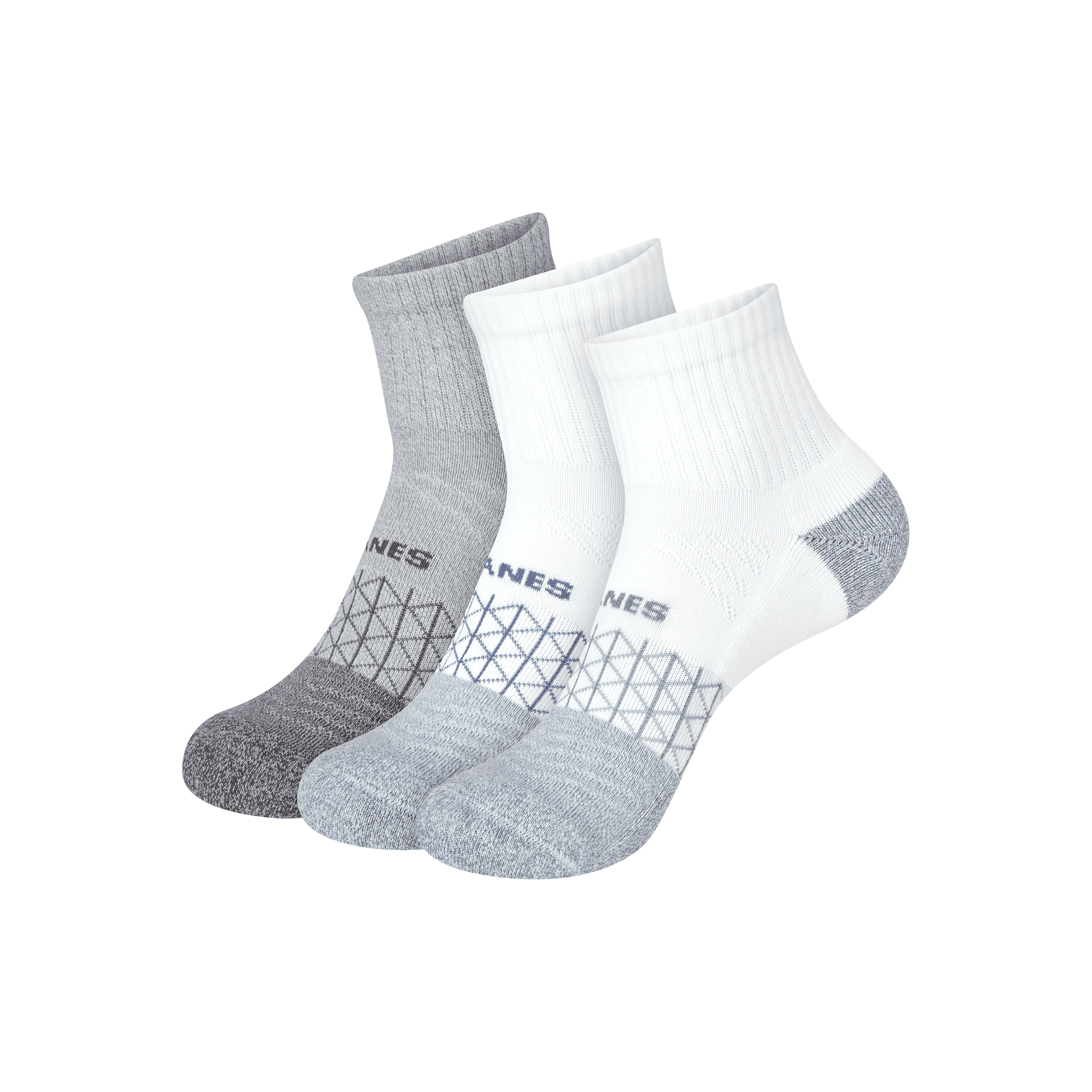 Hanes Mens Absolute Comfort Cushioned Ankle Socks, 3-Pairs