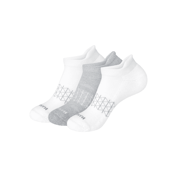 Hanes Mens Absolute Comfort Cushioned Heel Shield Socks, 3 Pairs