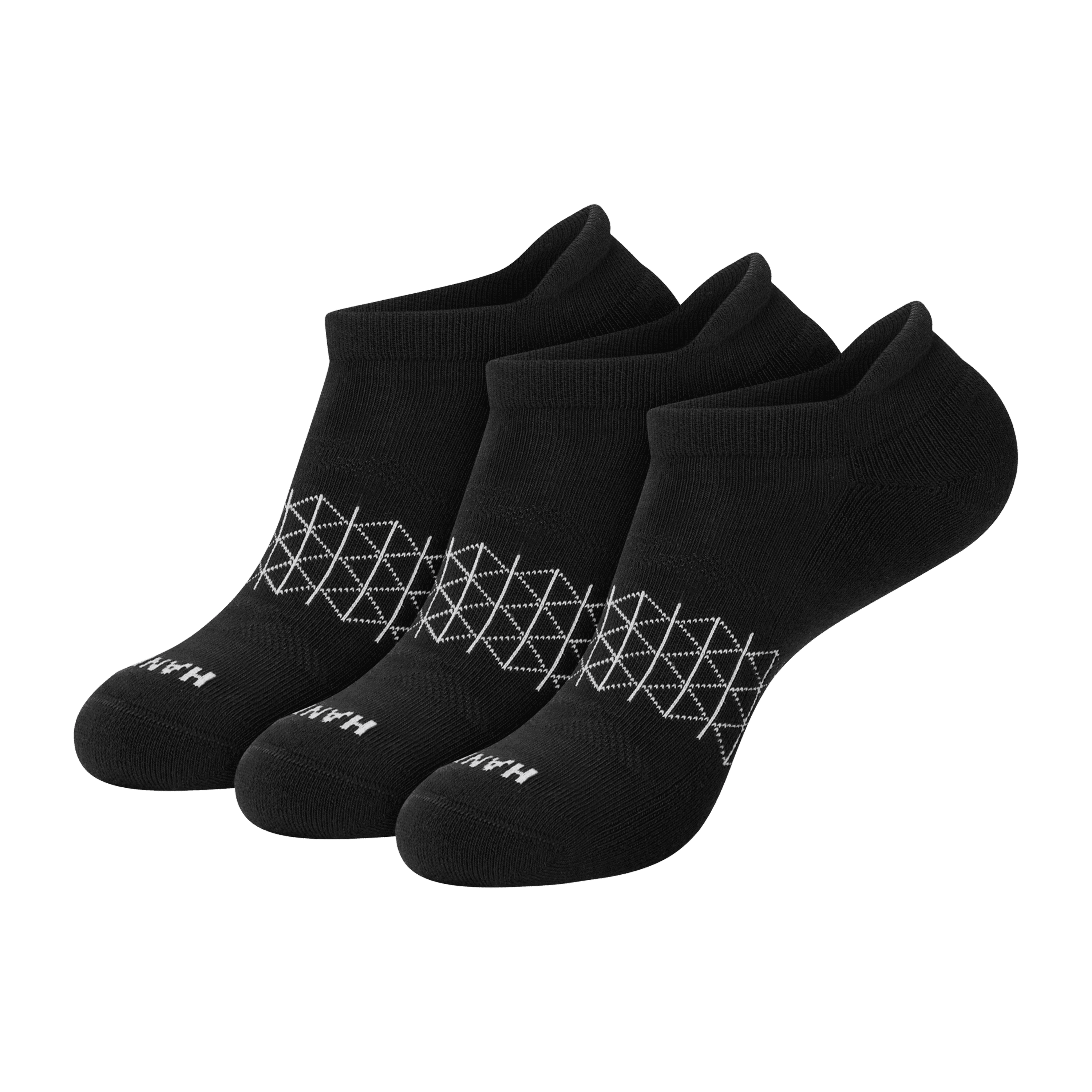 Hanes Mens Heel Shield Socks, Cushioned, Absolute Comfort, 3-Pack, Size 6-12, Black & Gray