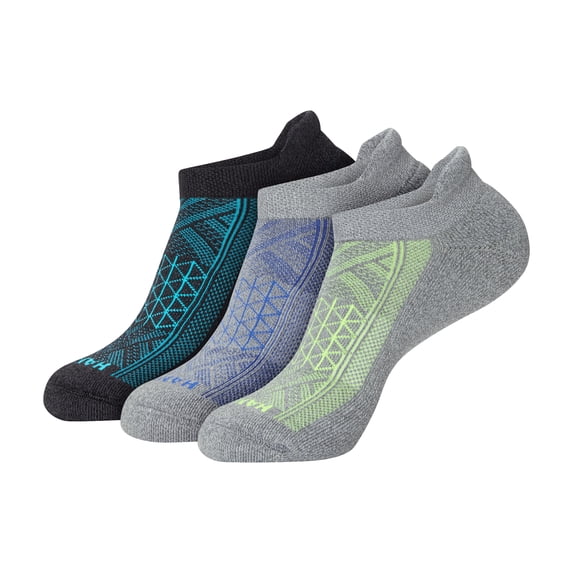 Hanes Mens Absolute Run Comfort Cushioned Heel Shield Socks, 3-Pairs