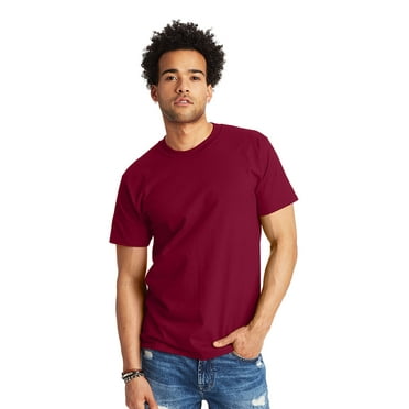 Hanes Mens Beefy-T Short-Sleeve T-Shirt, 4XL, Cardinal