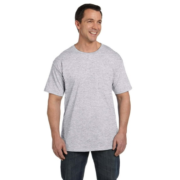 Hanes Mens Beefyt 100% Cotton Tshirt With Pocket(5190), Pack Of 2