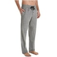 thumbnail image 1 of Hanes Mens Big & Tall Knit Sleep Adult Male Lounge Pajama Pants Grey 6X, 1 of 3