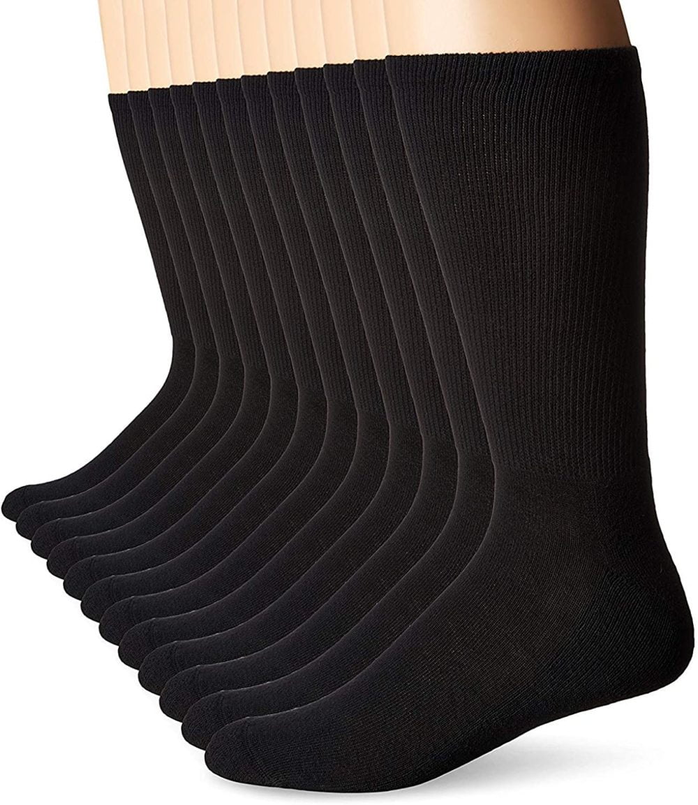 Hanes Mens Big and Tall XTemp Active Cool Crew Socks