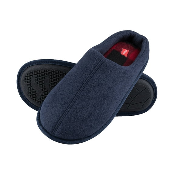 Hanes Mens Comfort Memory Foam Slip on Clog House Shoes with Indoor/Outdoor Sole