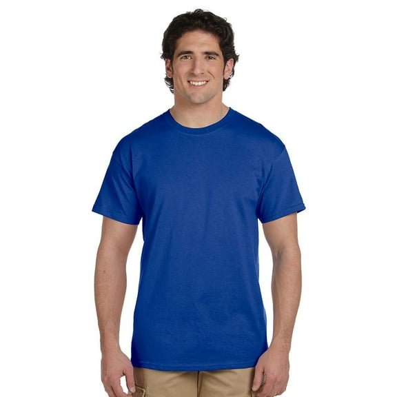 Hanes Mens ComfortBlend EcoSmart Crewneck T-Shirt (Pack of 3) 3 Deep Royal