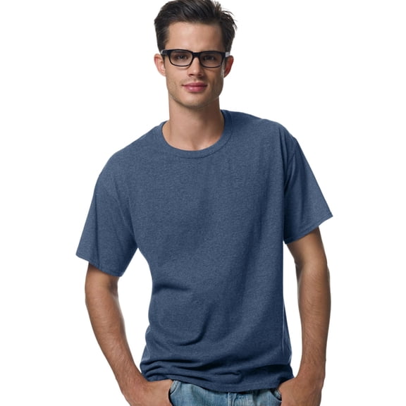 Hanes Mens ComfortBlend EcoSmart Crewneck T-Shirt (Pack of 3) 3 Navy
