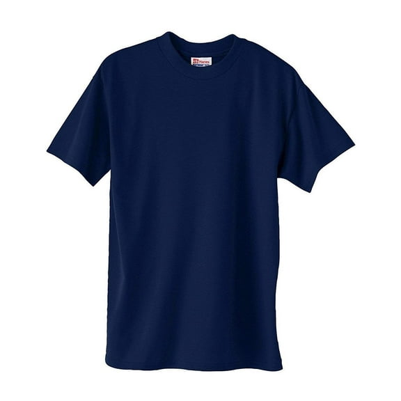 Hanes Mens ComfortBlend EcoSmart Crewneck T-Shirt (Pack of 3) 3 Navy