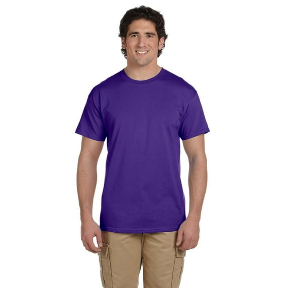 Hanes Mens ComfortBlend EcoSmart Crewneck T-Shirt (Pack of 3) 3 Purple