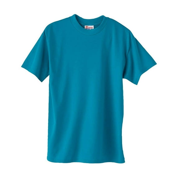 Hanes Mens ComfortBlend EcoSmart Crewneck T-Shirt (Pack of 3) 3 Teal