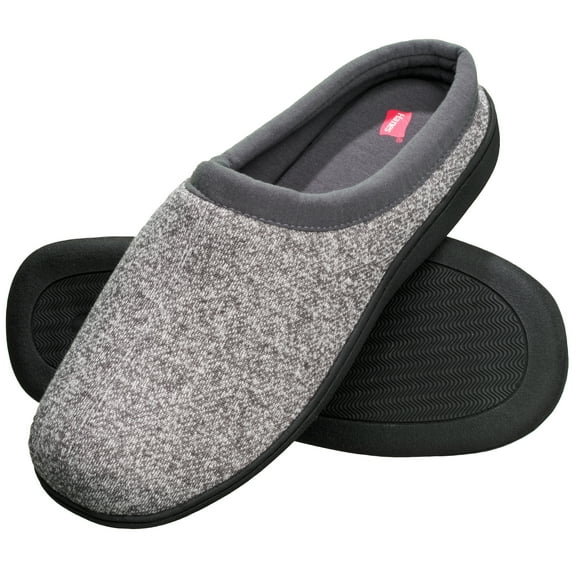 Hanes Mens ComfortSoft Memory Foam Padded Indoor/Outdoor Clog Slipper