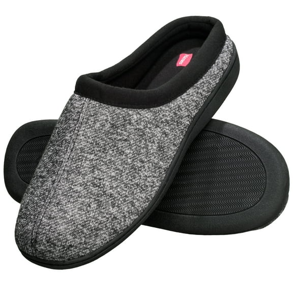 Hanes Mens ComfortSoft Memory Foam Padded Indoor/Outdoor Clog Slipper
