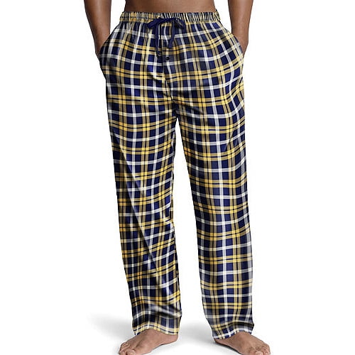 Hanes Mens Cotton Blend Woven Sleep Lounge Pajama Pant 3 Color Combinations 40385 8783