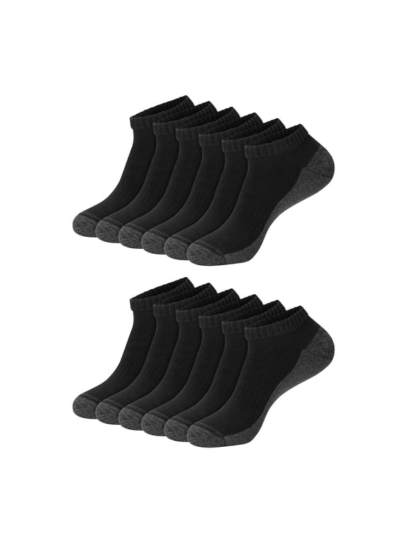Men's Low-Cut Socks Pack - 12-Pack - X-Temp Cushioned - Regular & Extended Sizes Available
