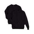 thumbnail image 1 of Hanes EcoSmart Men's Fleece Sweatshirt, Value 2-Pack (Big & Tall Sizes Available) Black 3XL, 1 of 7