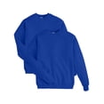 thumbnail image 1 of Hanes EcoSmart Men's Fleece Sweatshirt, Value 2-Pack (Big & Tall Sizes Available) Deep Royal XL, 1 of 7