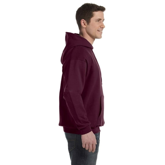 Hanes Mens EcoSmart Hooded Sweatshirt Medium 1 Ash 1 Maroon Pack of 1