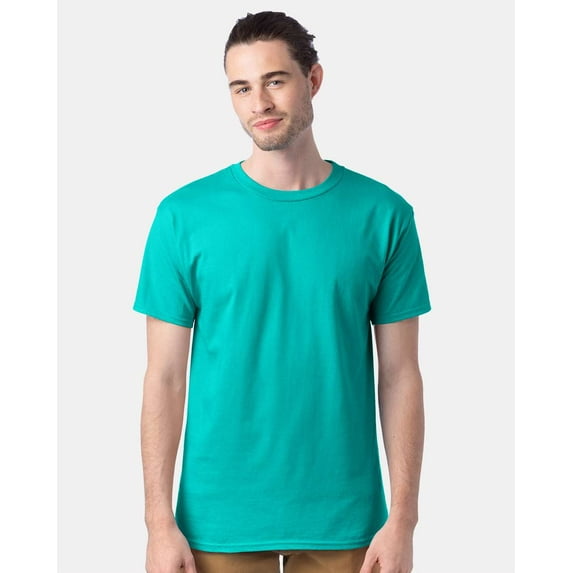 Hanes Mens Essential-T T-Shirt, 3XL, Athletic Teal