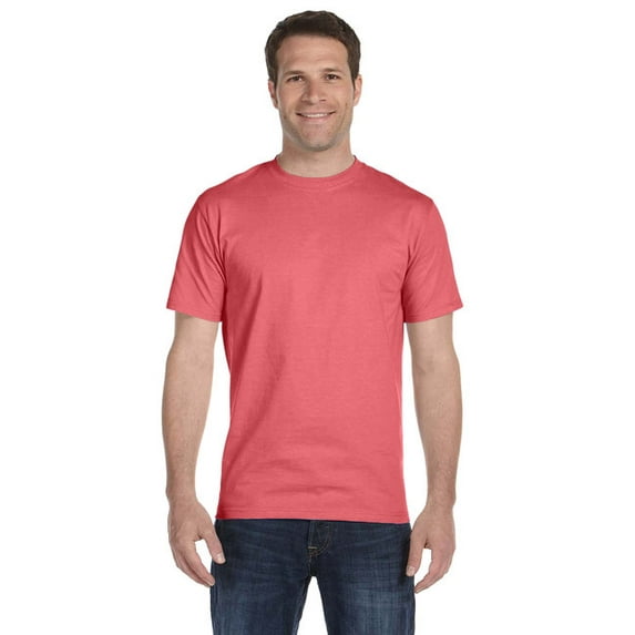 Hanes Mens Essential-T T-Shirt, 5XL, Charisma Coral