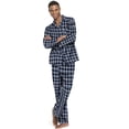 thumbnail image 1 of Hanes Mens Flannel Pajamas, XL, Black Plaid, 1 of 2